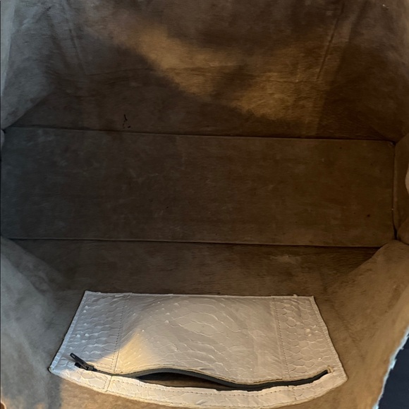 B. May white python tote - Picture 2 of 7